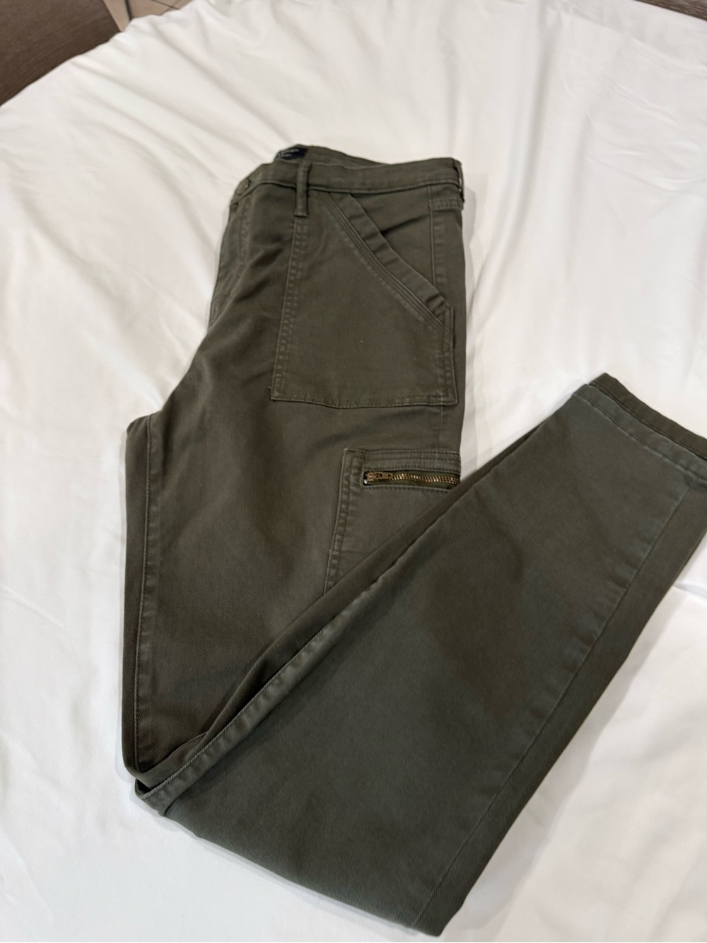Banana Republic Olive Green High-Rise Cargo Jeans - Picture 11 of 11